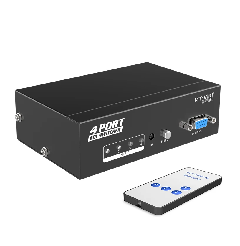 Переключатель MT-VIKI 4x1 SDI с ИК-пультом 3G-SDI HD 1080P RS232 Com Управление последовательным командм MT-SD401 (art.: 3920cdff638ec) - 3920cdff638ec