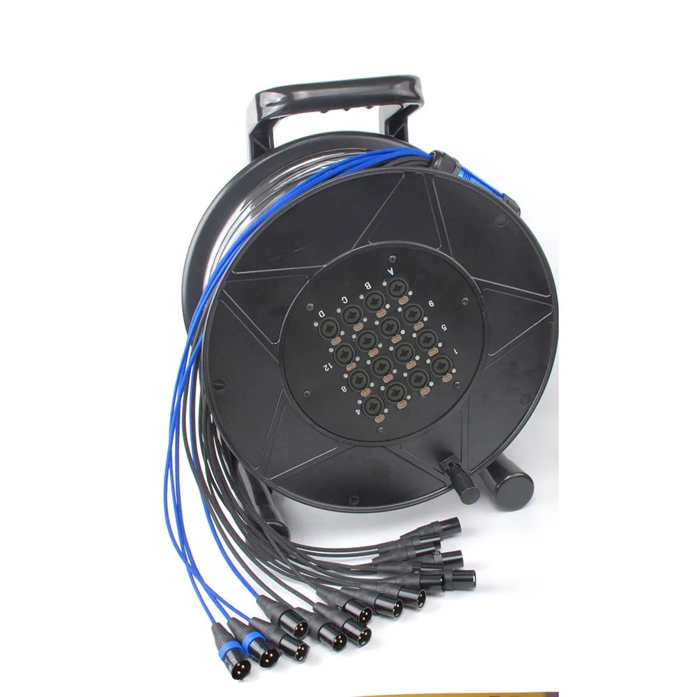 

Высококачественный профессиональный 16-канальный сценический Змеиный кабель 30 м с многофункциональным разъемом для разъемов 6,35 и xlr