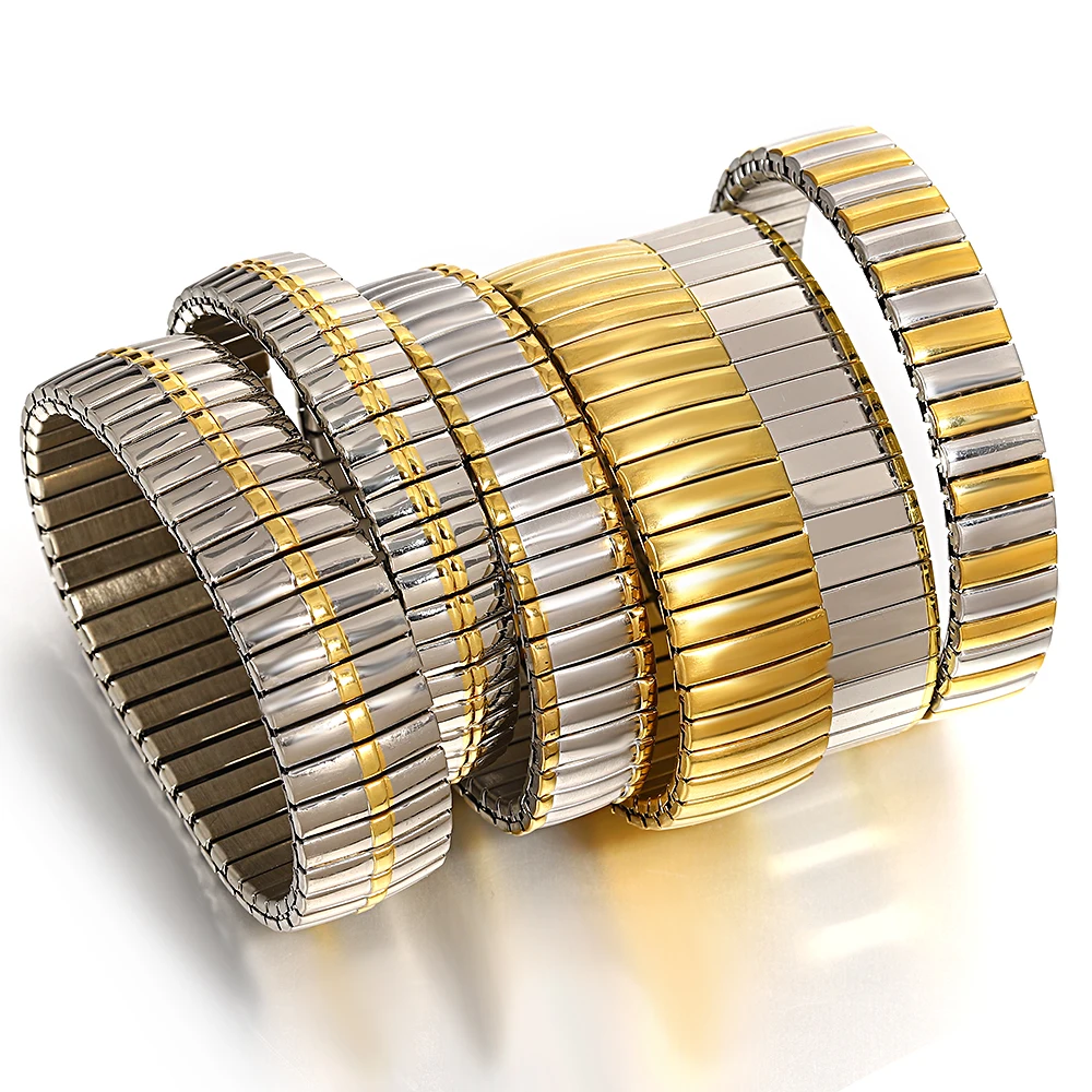 Женский регулируемый браслет из нержавеющей стали Freetry 18-каратный