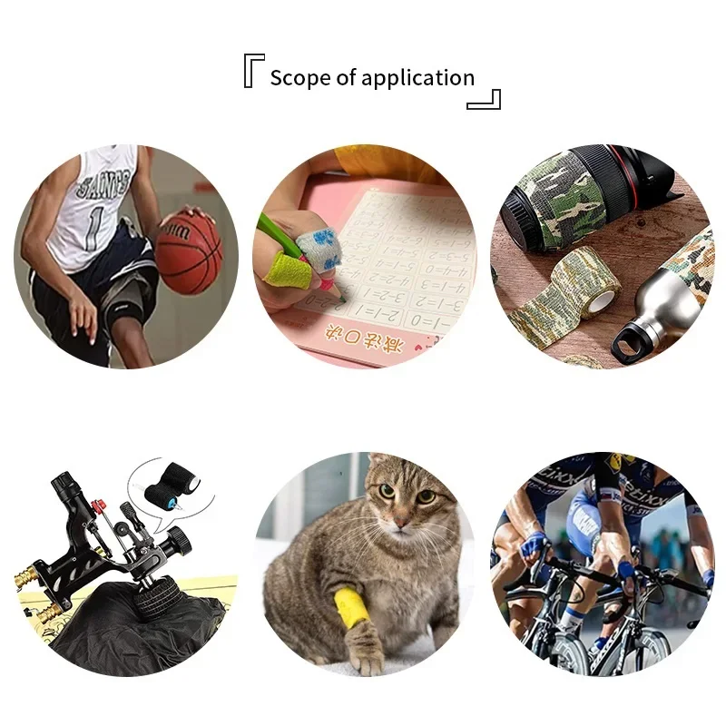 1 рулон 2 5/5/10 см * 4 8 м марлевая повязка для движения самоклеящиеся дышащие