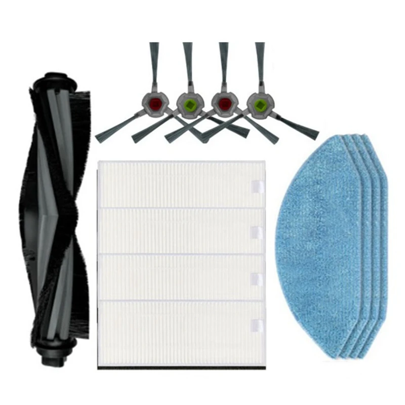 

Top Deals Main Side Brush Hepa Filter Mop Cloth Rag Replacement For Ecovacs Deebot OZMO U2/U2 Pro Robot Vacuum Cleaner Spare Par