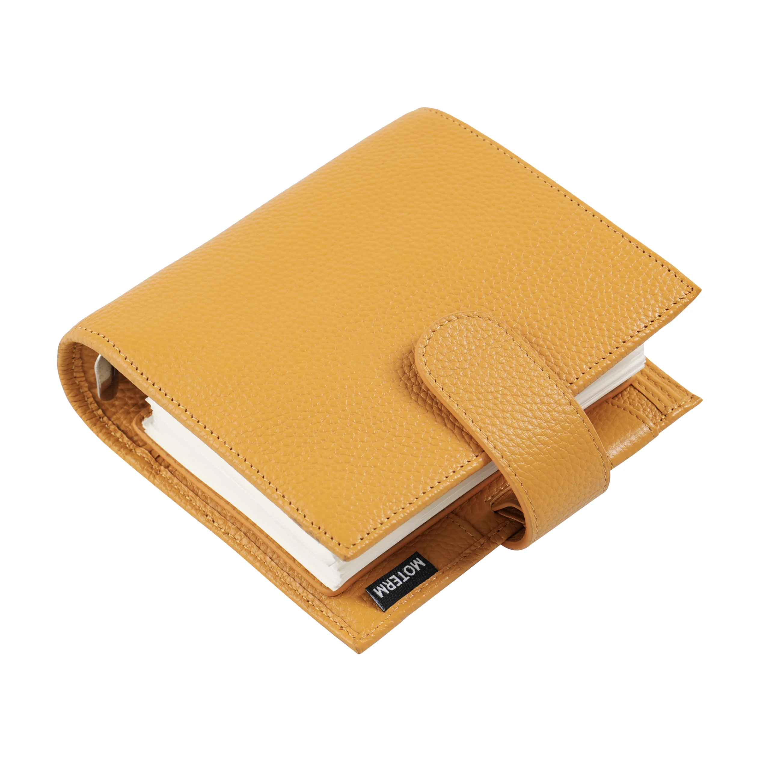 Карманный планировщик Moterm Luxe 2,0 серии, блокнот формата А7 из лаконированной кожи с кольцом 30 мм, мини-органайзер для повестки дня, дневник, блокнот дневник стива интерактивный блокнот