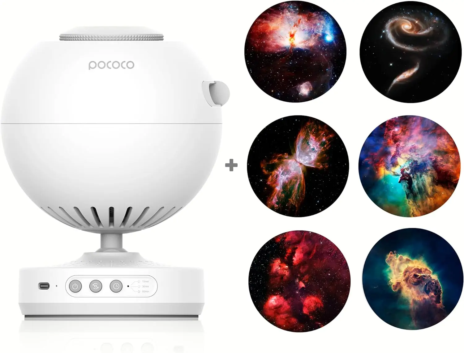 Проектор POCOCO Galaxy Star для спальни со сменными дисками из оптической пленки