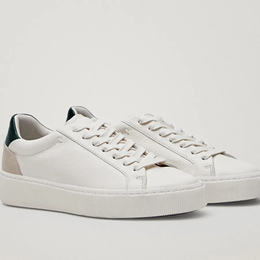 Jenny&Dave Sneakers Women England Style Patchwork Color contrast Genuine Leather Vulcanized Shoes Women  Sneakers Women Shoes