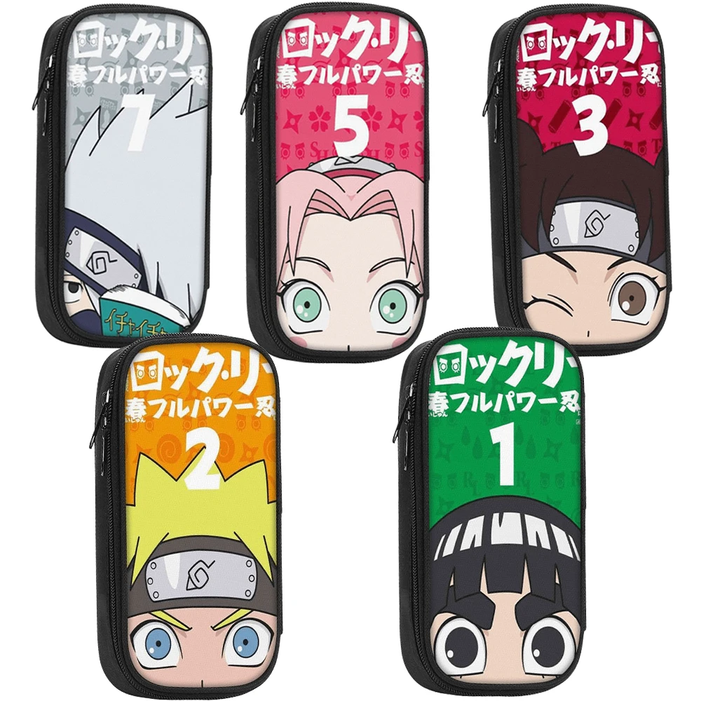 

Anime Naruto Haruno Sakura Uzumakinaruto Children Cartoon Student Stationery Supplies Large Capacity Stationery Box