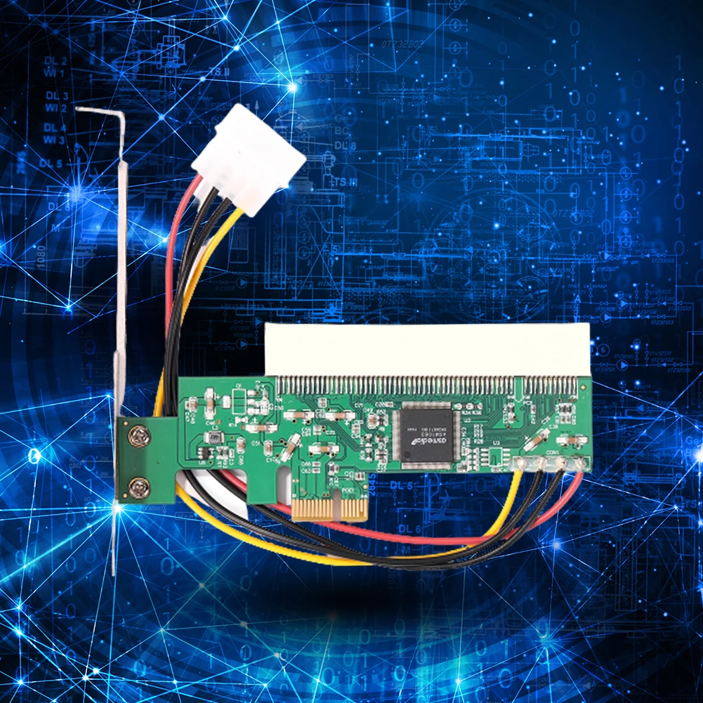 

PCI Express X1 на PCI Express X16 Плата расширения преобразователя адаптера с 4-контактным разъемом питания