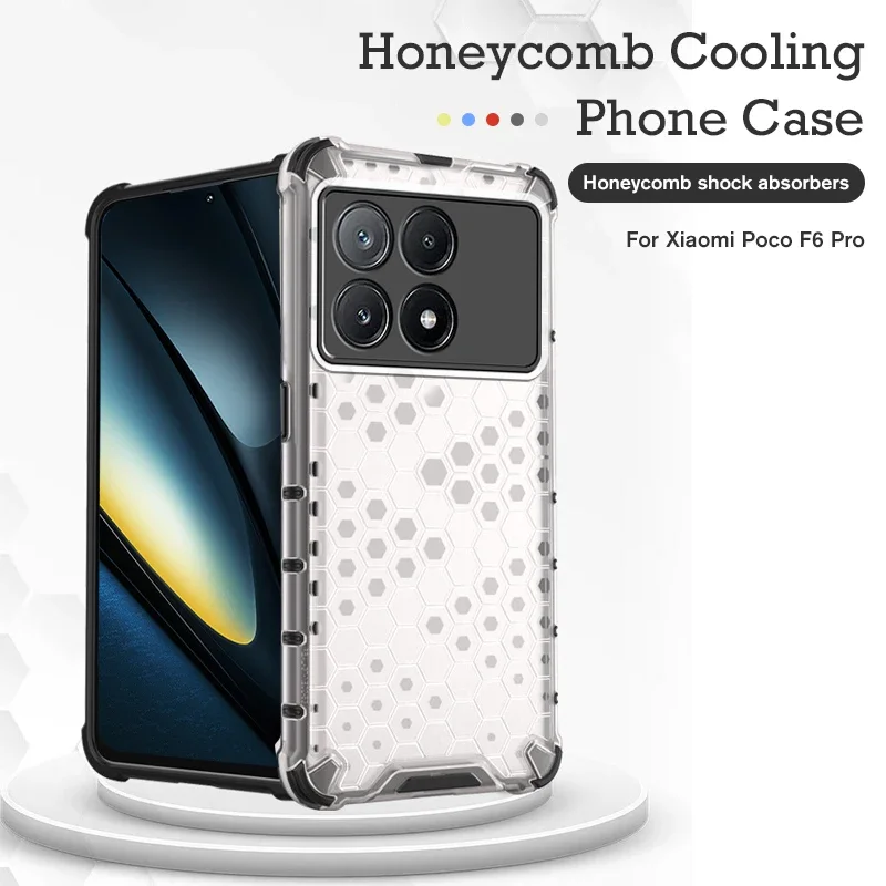 Чехол для телефона с сотовым охлаждением Xiaomi Poco F6 Pro PocoF6pro защитный чехол Poko Pocco F6pro