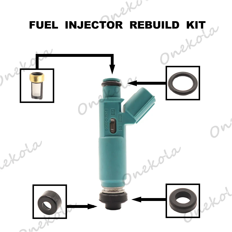 

Fuel Injector repair kit Orings Filters for 2000-2004 Toyota Highlander 2.4 2AZFE 23250-28020 23209-28020