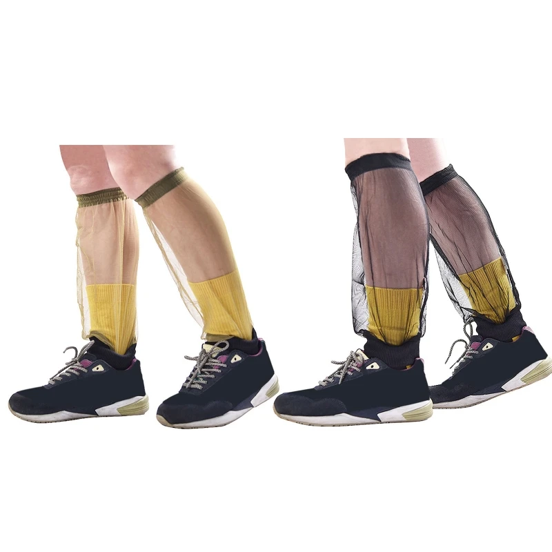 

Сетчатые чулки для ног на открытом воздухе, 2 шт., для рыбалки, пешего туризма, кемпинга, сельского хозяйства, садоводства