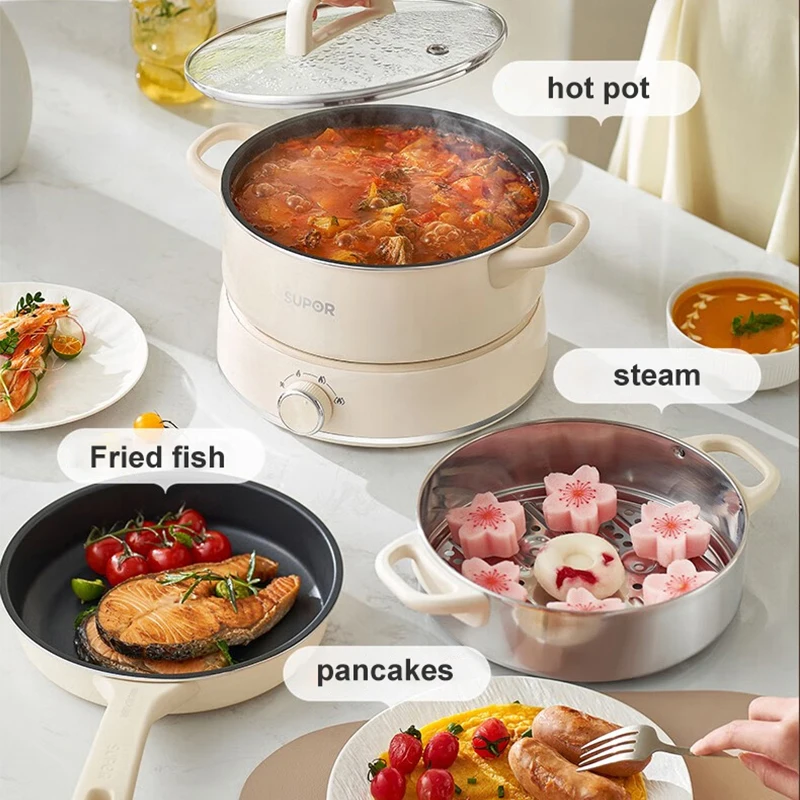 Многофункциональная электрическая мини-плита SUPOR 3 л 220 В бытовая кухонная