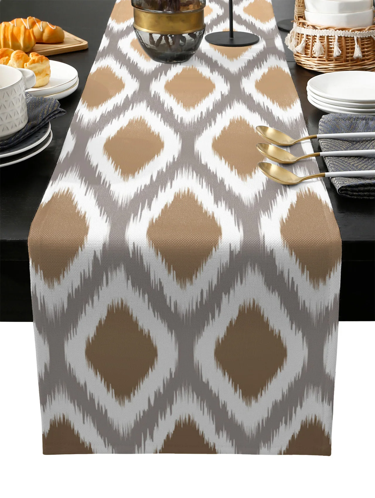 

Simple and Retro Table Runner Wedding Festival Table Decoration Home Decor Kitchen Table Runners Placemats