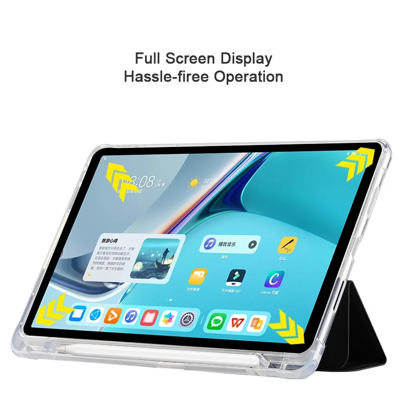 UPBGNG Мягкий чехол из ТПУ для Huawei Matepad 11 2023 10 4 2022 SE T10s силиконовый защитный со слотом