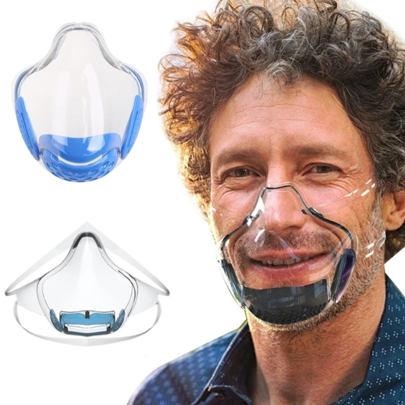 Дышащая защита для рта носа прозрачный щиток лица противотуманные маски