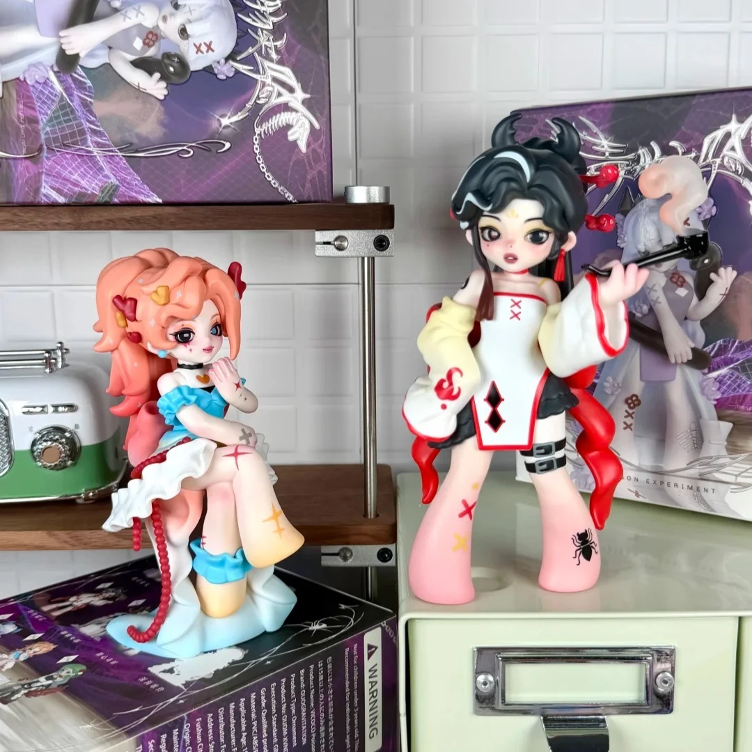 Фото Коллекционная дизайнерская фигурка VICOCO Toxin Experiment Series Blind Box Rebel: винтажный готический монстр, дизайнерская игрушка, арт-объект №5