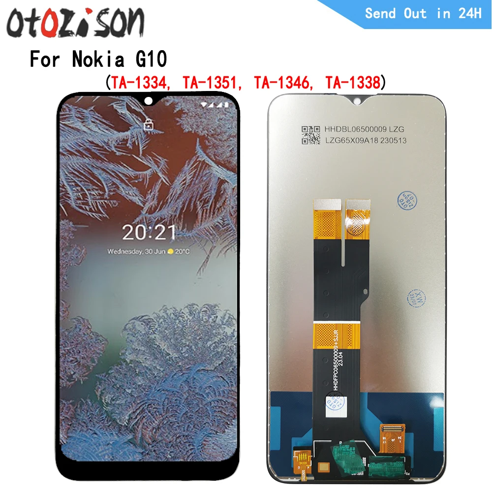 

6.52" IPS Display For Nokia G10 TA-1334, TA-1351, TA-1346, TA-1338 LCD Screen Touch Panel Digitizer WIth Frame Assembly