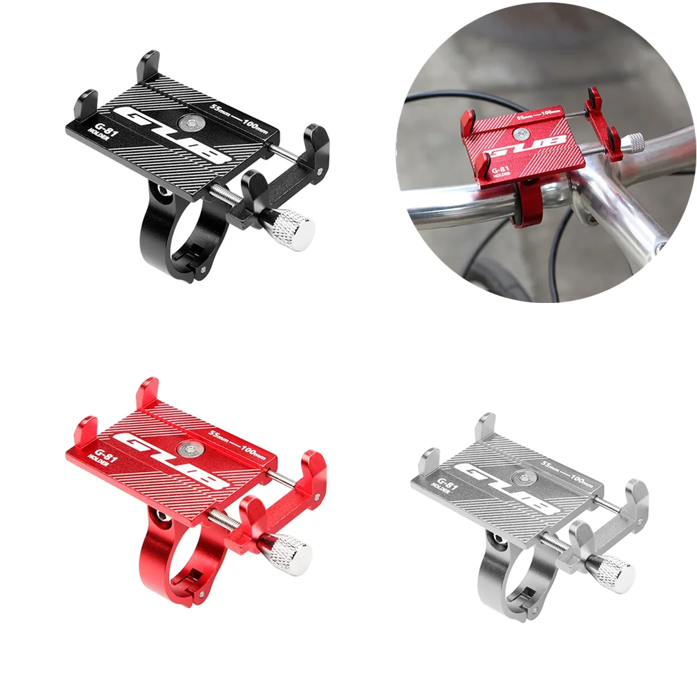 

1Pcs Bicycle Scooter Aluminum Alloy Mobile Phone Holder MTB Mountain Bike Bracket Cell Phone Stand Cycling Accessories