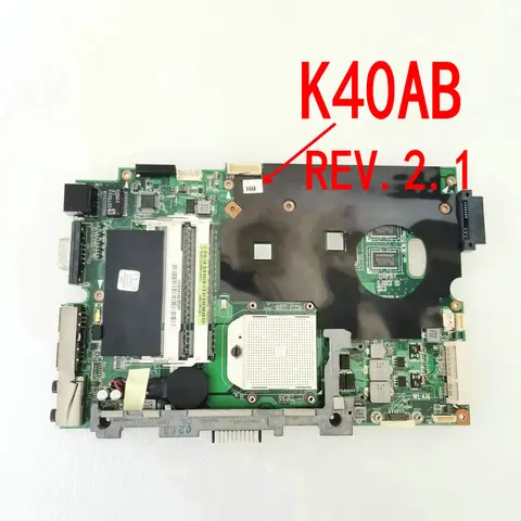 Материнская плата K40AB K50AB для ноутбука Asus K40AF K40AD X4DAF K50AB K50AF K50AD X5DAf X5DAD REV.2.1, материнская плата 14 дюймов 15,6 дюйма
