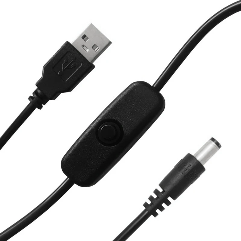 USB-папа на 5 5x2 1 мм штекерный зарядный кабель с переключателями для устройств В