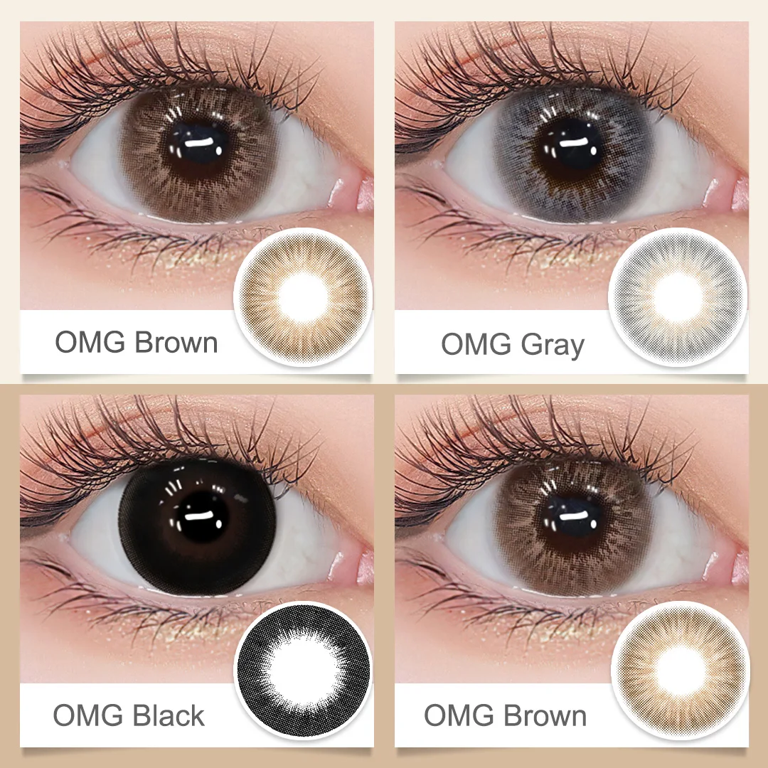 Цветные контактные линзы Magister 1 пара контактов для глаз полуроткие цветные