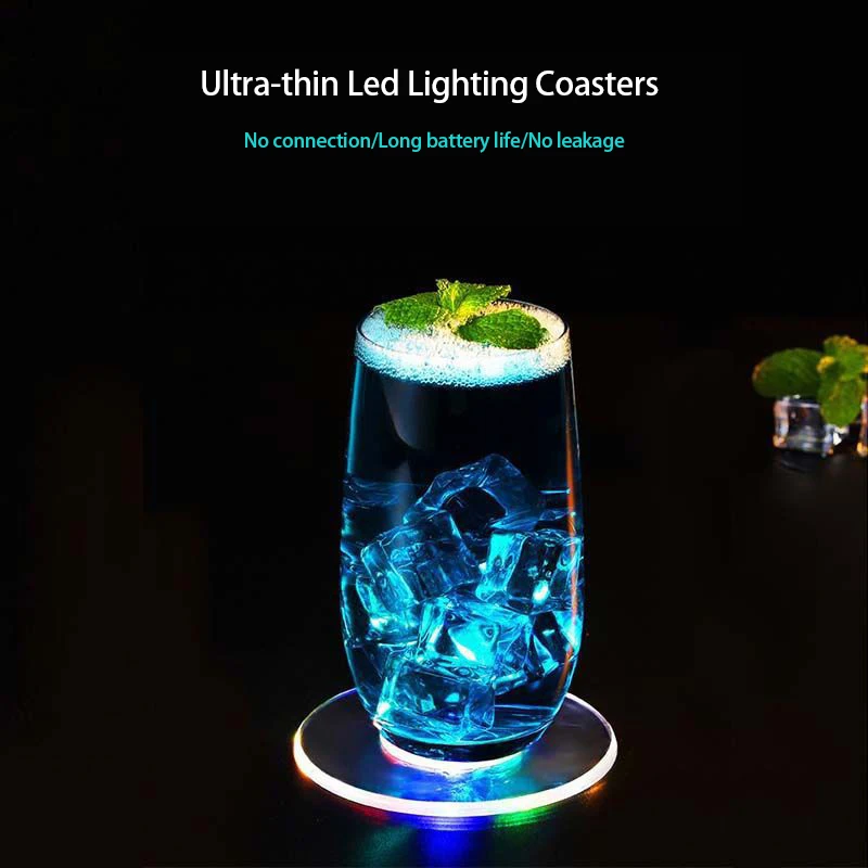 Светящиеся светодиодсветильник подставки ультратонкие прозрачные кристаллы 3