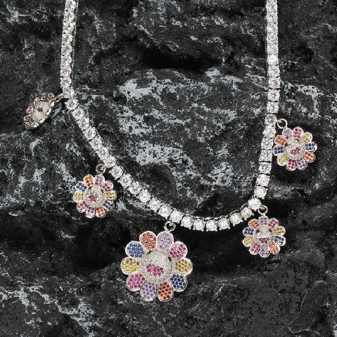 

Цепочка для тенниса с фианитом, 4 мм, 16 дюймов, 18 дюймов