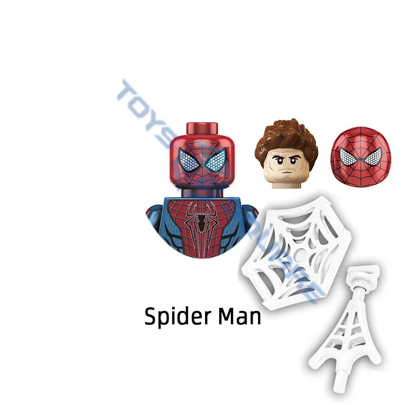 Модель человека-паука Зеленый Гоблин доктор Осьминог строительные блоки кубики