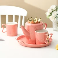 kettle set with mug plate couple home kitchen drinkware living room tableware tea pot water bottles for girls pot %eb%ac%bc%eb%b3%91