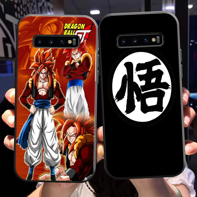 

Dragon Ball Goku Vegeta For Samsung Galaxy S10 S10 Plus S10E S10 Lite S10 5G Phone Case Black Back Funda Soft Coque