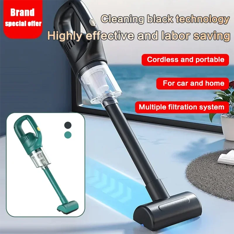

50000Pa Handheld Mite remover 120W Wireless CarVacuum Cleaner Portable Powerful Suction Wet and Dry Smart Cordless