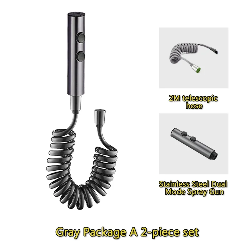 

Набор пистолетов-распылителей для унитаза, два режима для чистки ванной комнаты, женские очищающие биде, аксессуары для ручного пистолета-распылителя из нержавеющей стали