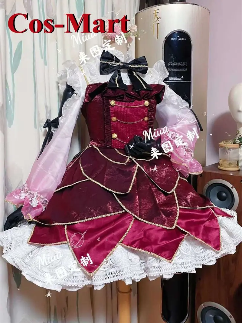 

Косплей-костюм Cos-Mart из аниме Vtuber Rosemi Lovelock, милое искусственное платье для вечеривечерние