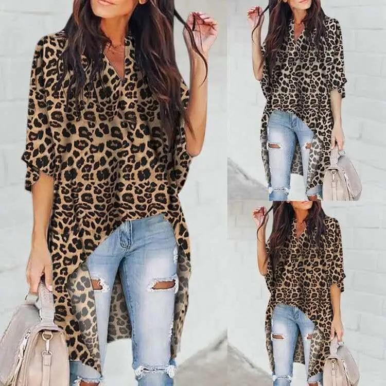 

2022 Women's Fashion Casual Homewear Simple Fashion V-neck Loose Ruffle Sleeve Long Top