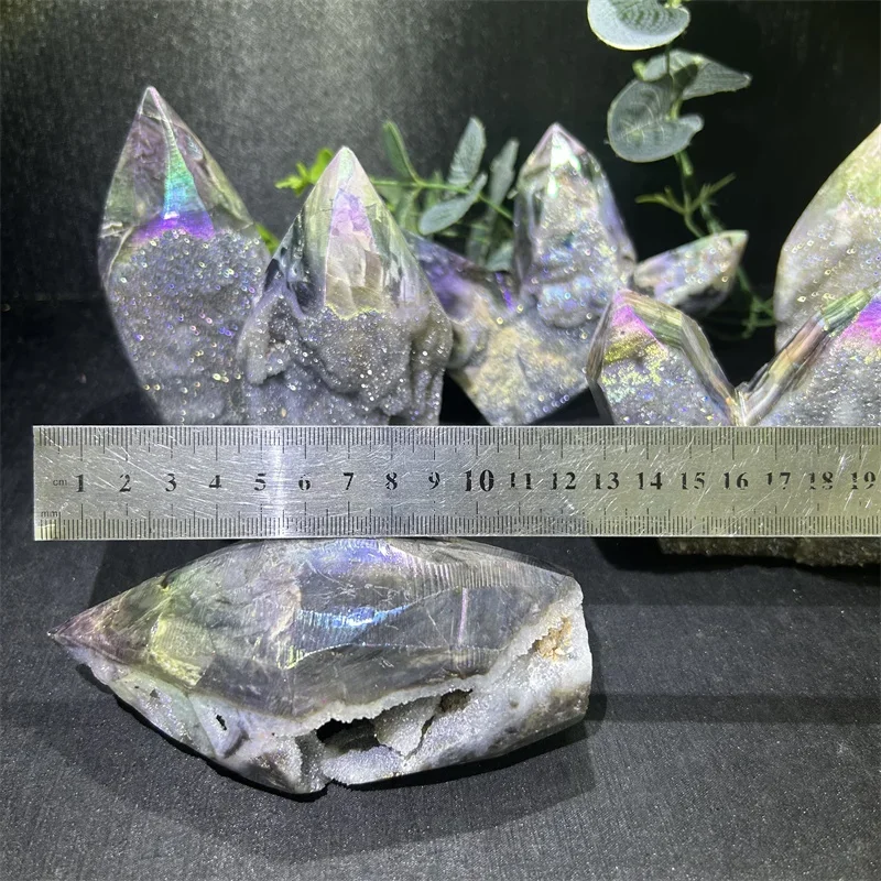 Фото #   Горячие продажи, оптовая продажа, натуральный цвет с кристаллами ауры, друзы, сфелитовый орнамент для украшения №5
