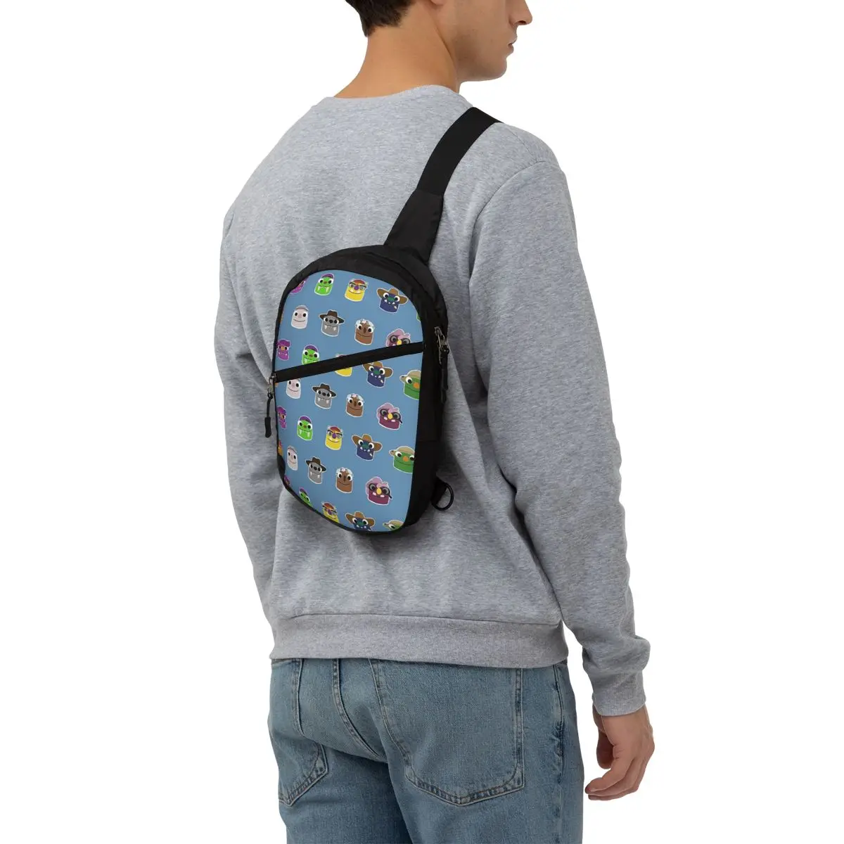 Bugsnax - нагрудная сумка All Grumpuses мужской рюкзак через плечо дорожный походный на