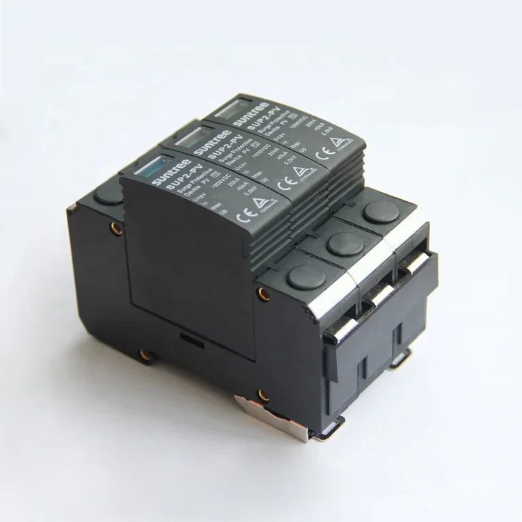 1500 В постоянного тока с защитой SPD 3-фазный разрядник перенапряжения 3 8 кВ