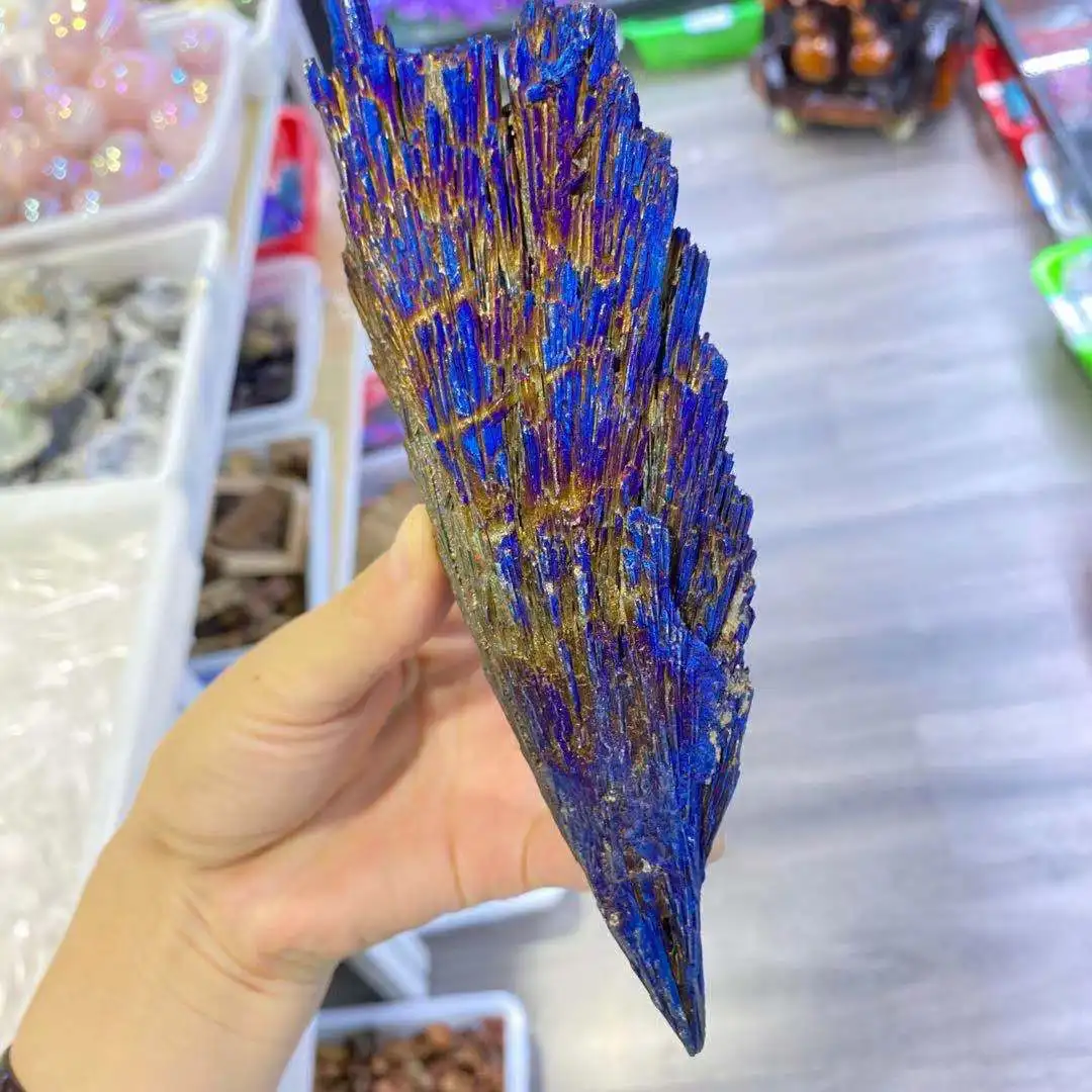 

BEAUTIFUL AURA PHOENIX TAIL TOURMALINE MINERAL SPECIMEN CRYSTAL QUARTZ ENERGY GEM AURA HEALING ROOM DECORATION