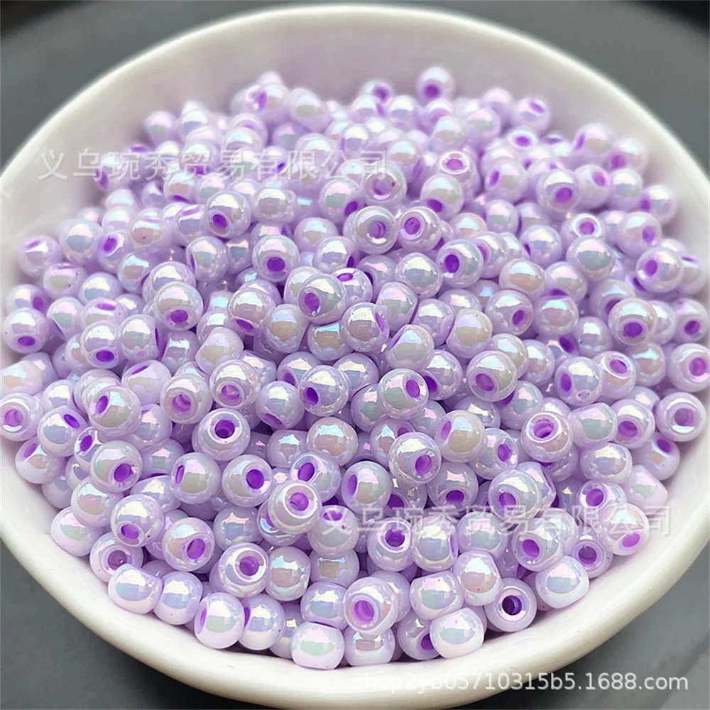 Сверхъяркий стеклянный бисер жемчуга макрона высокой яркости 4 мм