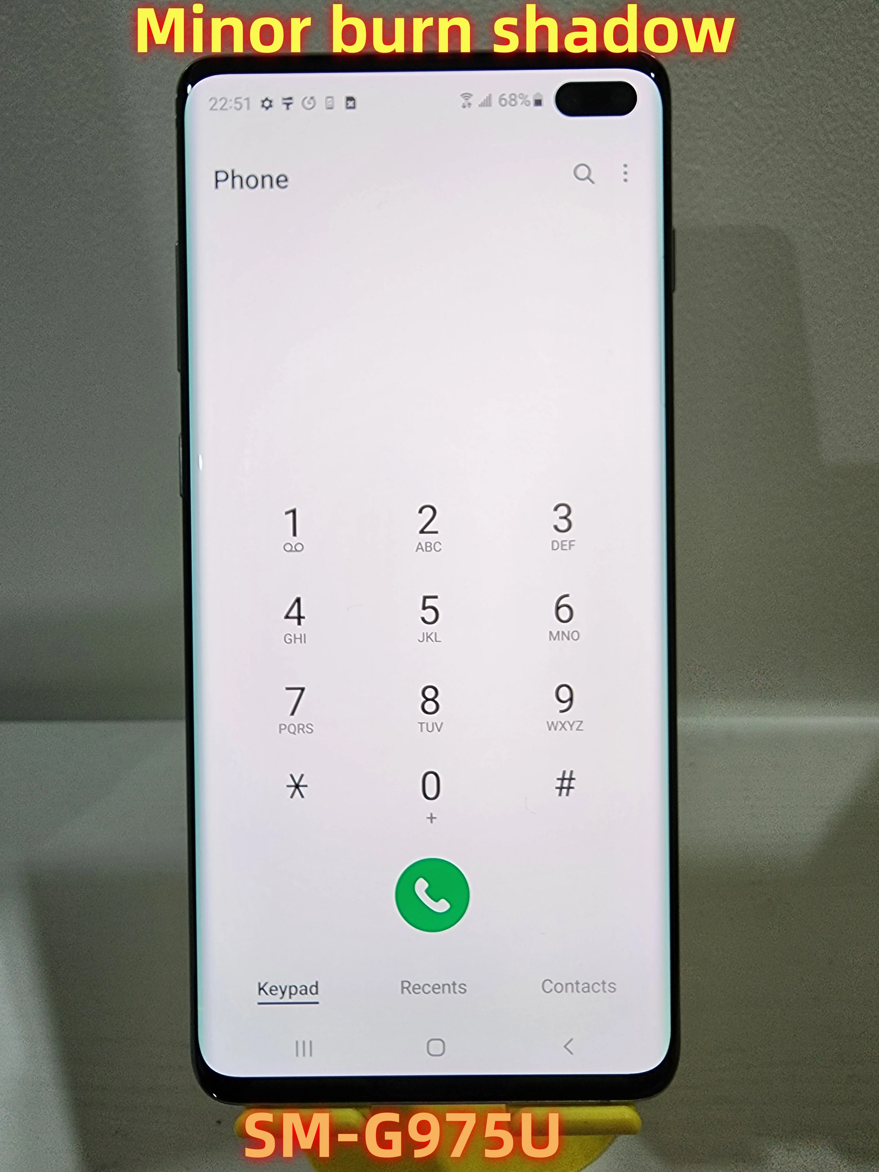 Фото Подходит для Samsung Galaxy S10 Plus S10+ G975U 128 ГБ ROM 8 ГБ RAM, восьмиядерный процессор, 6.4 дюйма, NFC, 4G, телефон с защитой от прожигания экрана и эффекта тени. №1