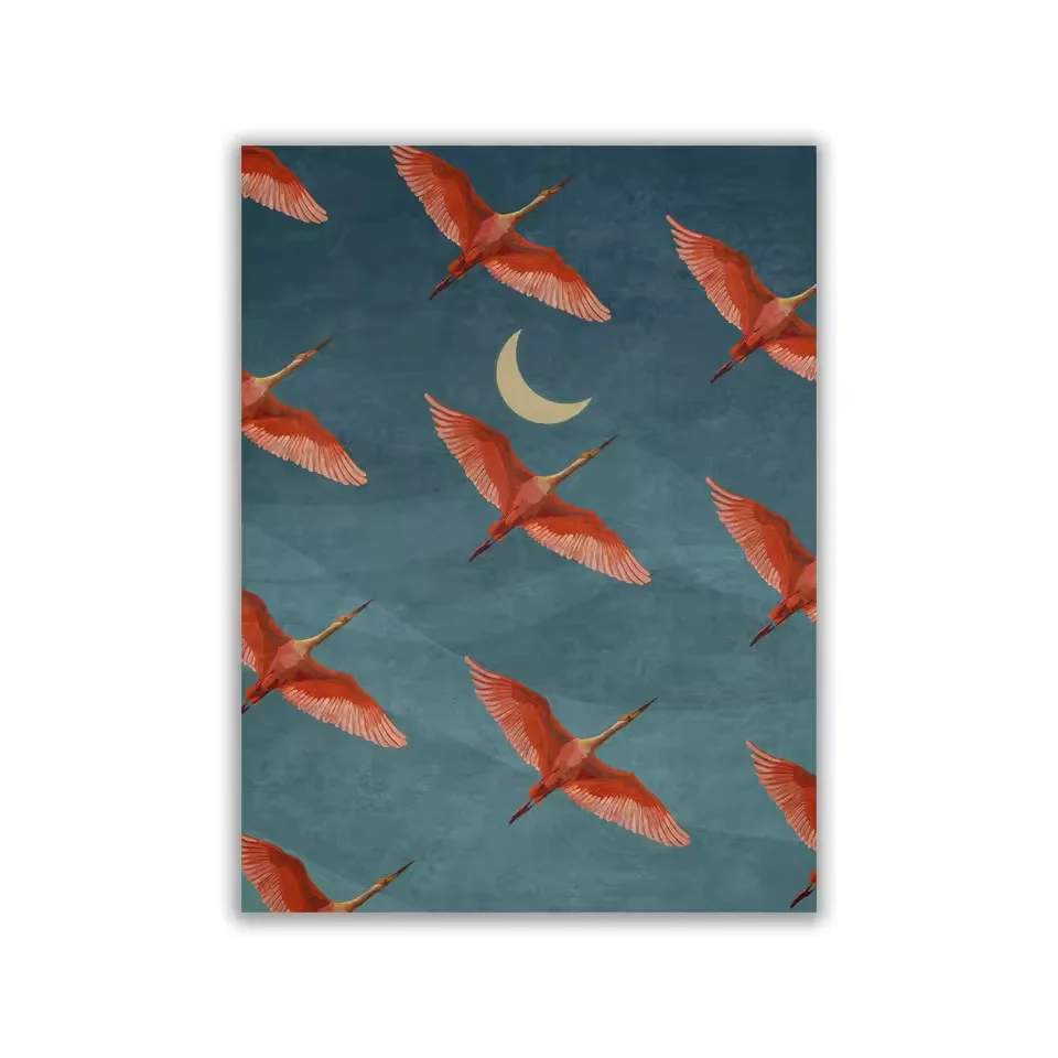 

Печать на холсте Красный журавль