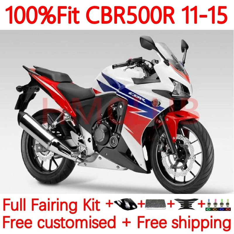 

Инъекция для HONDA CBR500 CBR 500 R 500R RR CBR500R белый глянцевый 2011 2012 2013 2014 2015 500CC 11 12 13 14 15 обтекатель 63No.17