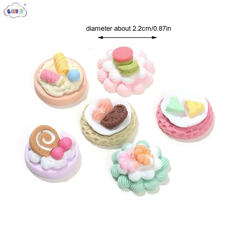 

Random 5pcs Dollhouse Simulation Cake Model Dollhouse Kitchen Dessert Dolls House Food Decoration Pretend Play Toys
