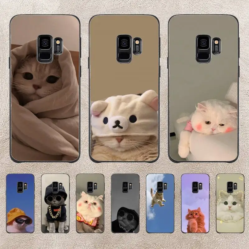 

Cut Funny Cat Phone Case For Samsung Note 8 9 10 20 Case For Note10Pro 10lite 20ultra M20 M31 Funda Case