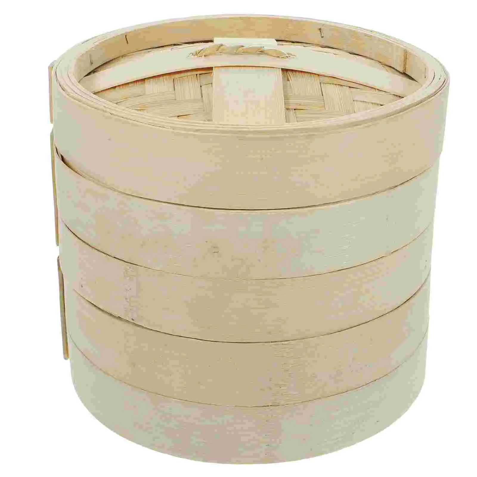 

Bao Steamer Basket For Chinese Food Covered Bamboo Multi-function Dim Sum