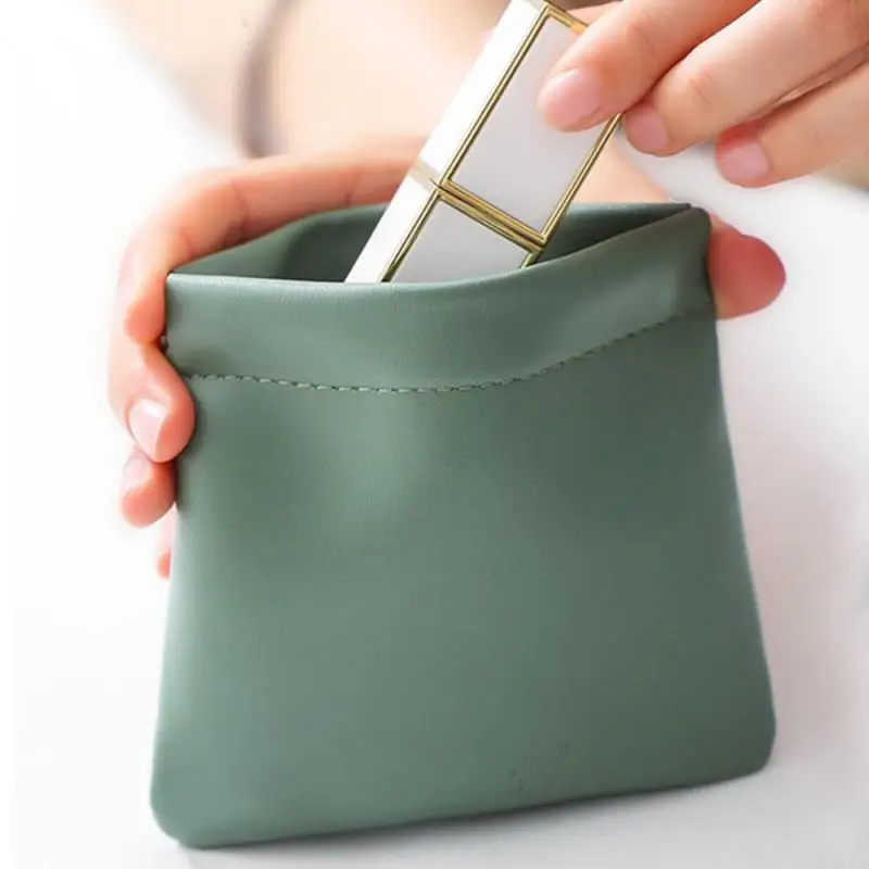 

Косметичка, карманные косметички, портативные кожаные мини-сумки для хранения рта, водонепроницаемые женские чехлы для хранения косметики