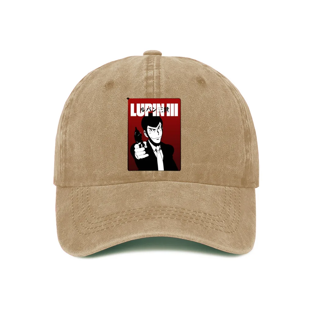 

Gun Baseball Caps Peaked Cap Lupin the Third TV Series Sun Shade Hats for Men Women