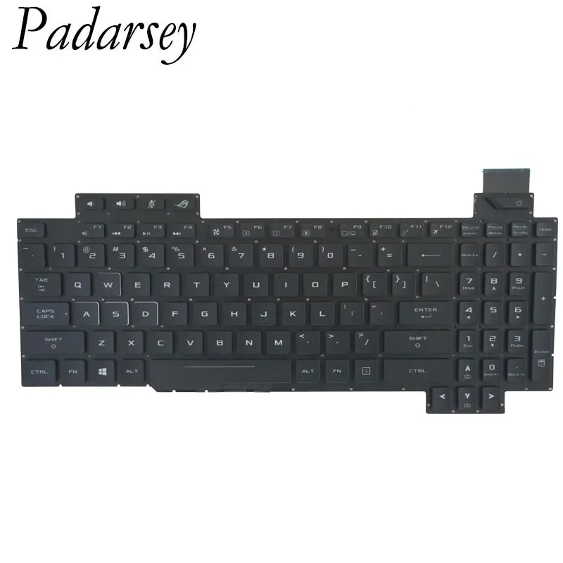 Новая сменная клавиатура Padarsey для Asus ROG Strix GL503 GL503V GL503VD GL503VS GL503VM GL503GE Series с