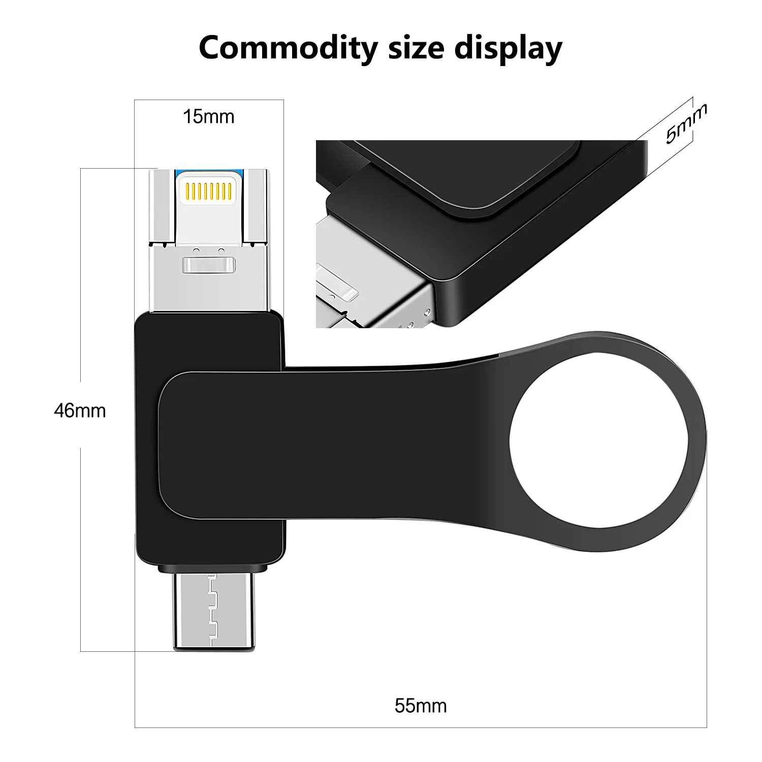 

256G 512G 1TB Multi-function USB flash drive TYPE-C LIGHTNING USB3.0 3 All-in-one MOBILE usb flash drive pen drive