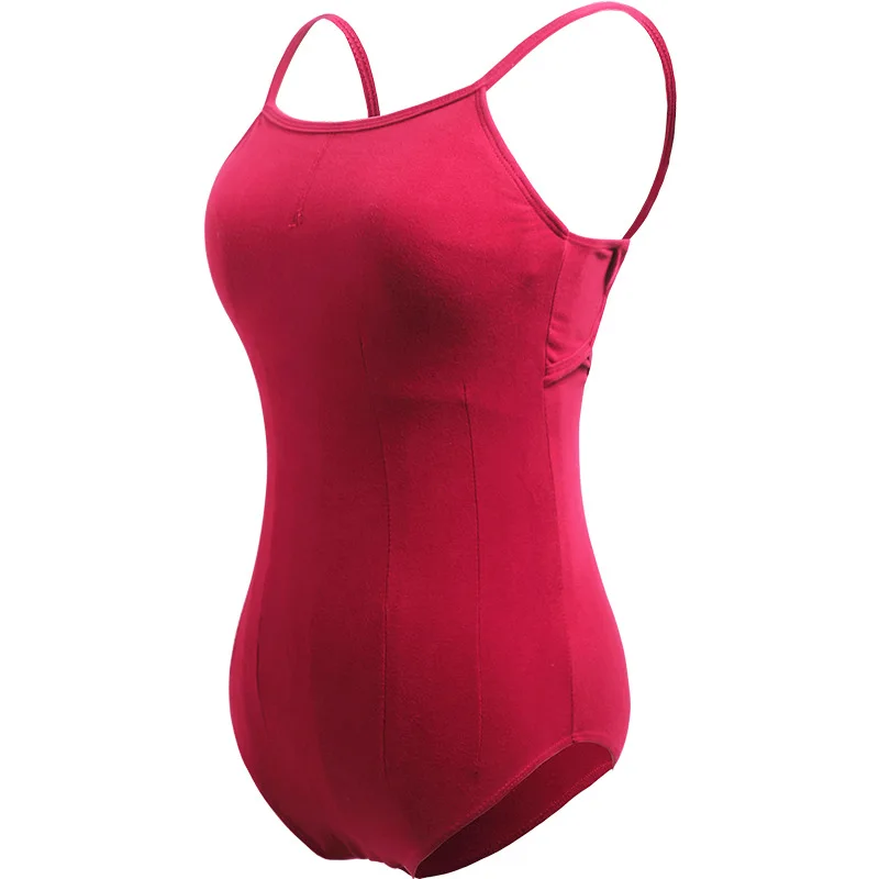 

1pcs/lot Ballet Leotards for Women Adult Dance Gymnastics Leotard Ballet Costume Red Black ballet dancing costumes