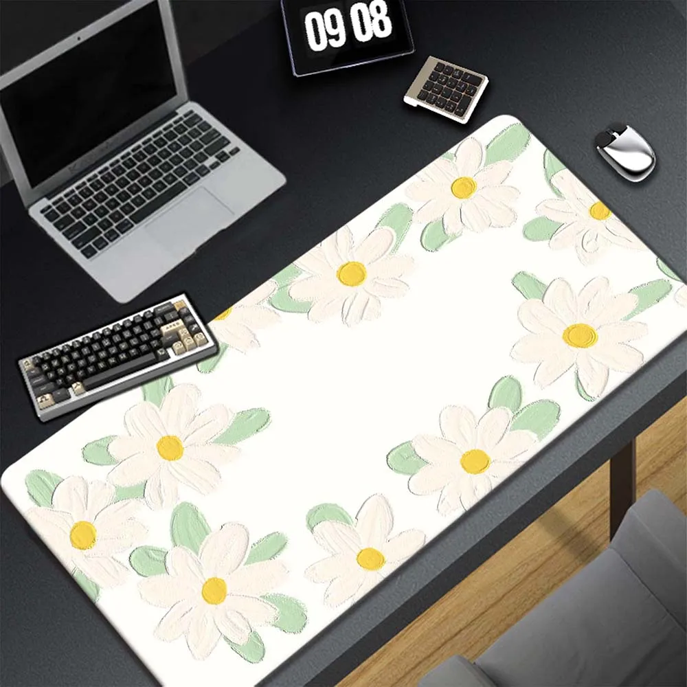 

Kawaii painting Large Mousepad Gamer Mouse Mat Gaming Accessories Keyboard Pads Speed Desk Mat 400x900mm Scenery Game Mouse Pad