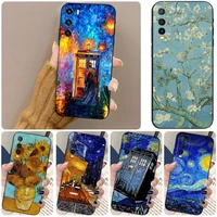 doctor who van gogh phone case for vivo t1 y33s y31 y21 y76s v23 y74s y73 neo5 iqoo z6 9 neo05s pro s12pro y26s y24s x80 cover